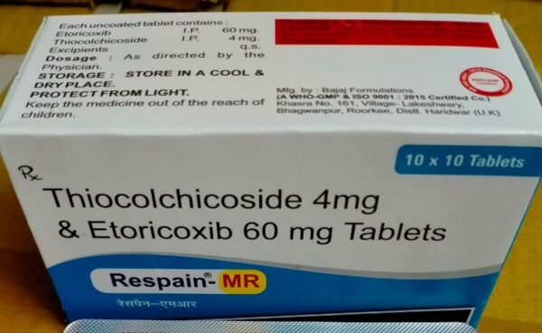 Thiocolchicoside 4mg & Etoricoxib 60 mg TabletsThiocolchicoside 4mg & Etoricoxib 60 mg Tablets